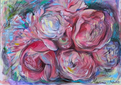 Pink Luxus von Marina Kaiser, Malerei kaufen auf Singulart