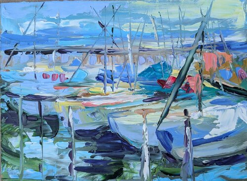 Lindau 2 van Marina Kaiser, Schilderij te koop op Singulart