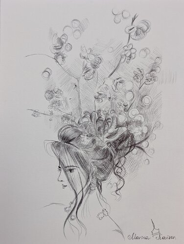 Kirsche by Marina Kaiser, 소묘 for Sale on Singulart