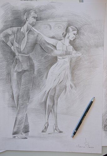 Samba van Marina Kaiser, Tekening te koop op Singulart