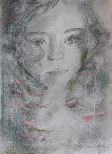 Die kleine Meerjungfrau by Marina Kaiser, Work on Paper for Sale on Singulart