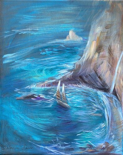 Flucht der Karibik par Marina Kaiser, Peinture en vente sur Singulart