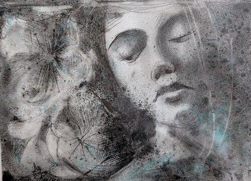 Apfelblüte by Marina Kaiser, Work on Paper for Sale on Singulart
