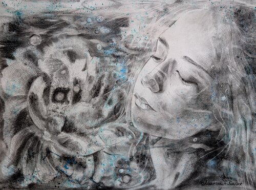 Kokuhōden-Pfingstrose by Marina Kaiser, Work on Paper for Sale on Singulart