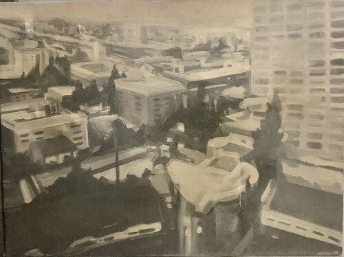 « L.A 94 » van OLIVIER LEGRAIN, Schilderij te koop op Singulart