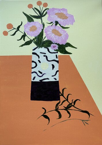 Die gelassene Vase von Natalia Raev, Malerei kaufen auf Singulart