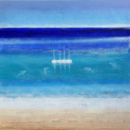 Blue Lagoon von Natalia Raev, Malerei kaufen auf Singulart