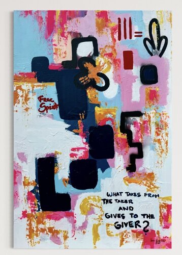 Life? van Noora Korpikoski, Schilderij te koop op Singulart