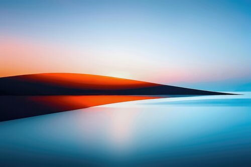 Lichtlinie am Horizont de Manfred Rautenberg, Digital a la venta en Singulart