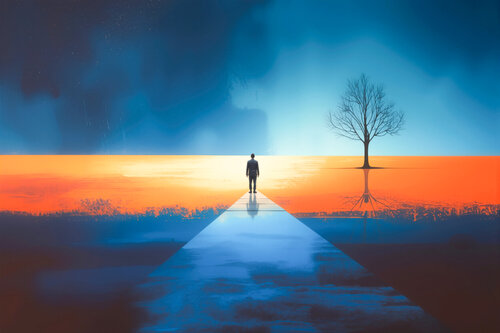 Der Pfad ins Zwischenlicht di Manfred Rautenberg, Digitale in vendita su Singulart