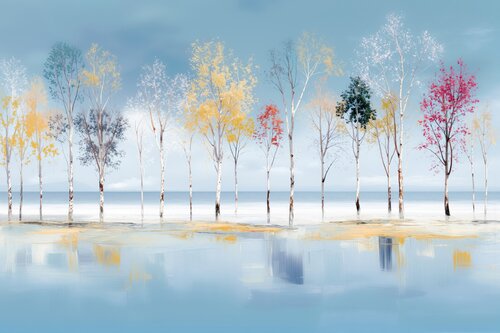 Uferträume - Farbklang der Stille par Manfred Rautenberg, Digital en vente sur Singulart