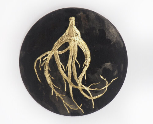 Golden Root Dipsacus von Silvana Ilieva, Malerei kaufen auf Singulart
