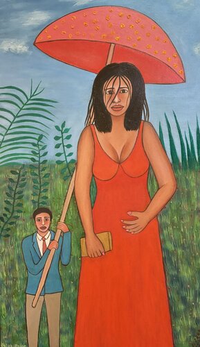 Women in the garden di Jacob Isaac, Pittura in vendita su Singulart