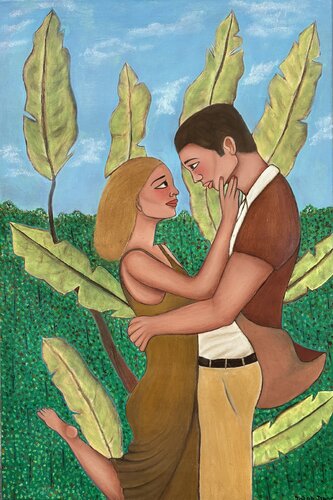 Lover in the park von Jacob Isaac, Malerei kaufen auf Singulart