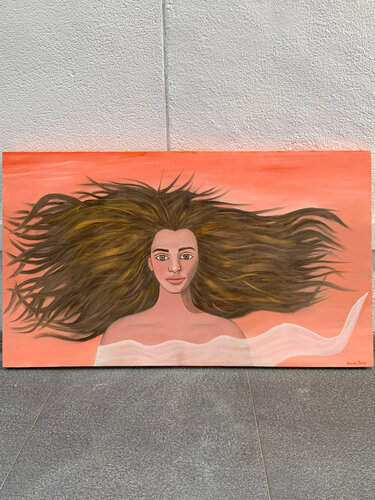Girl full of hair van Jacob Isaac, Schilderij te koop op Singulart