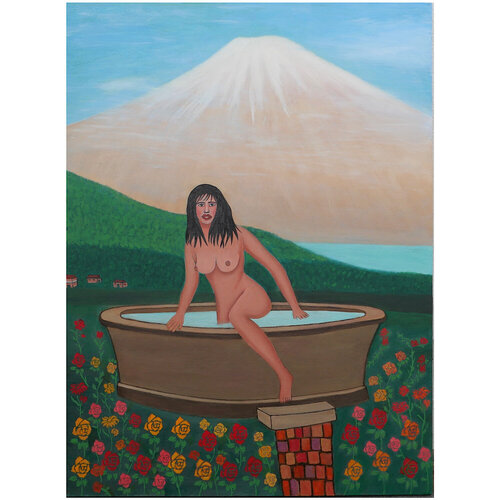 Woman in hot bath di Jacob Isaac, Pittura in vendita su Singulart