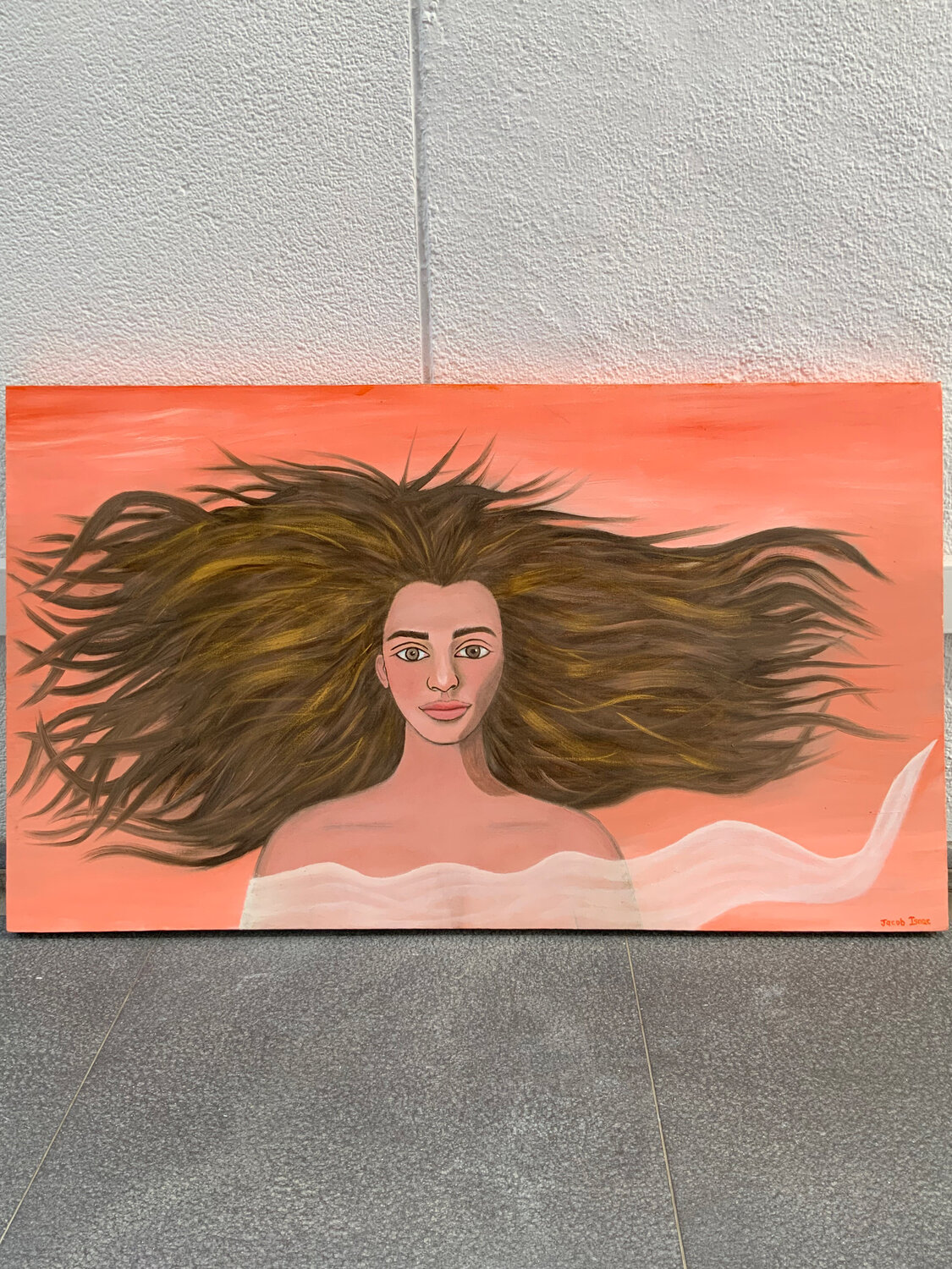 Girl full of hair Jacob Isaac Originalgemälde zu verkaufen