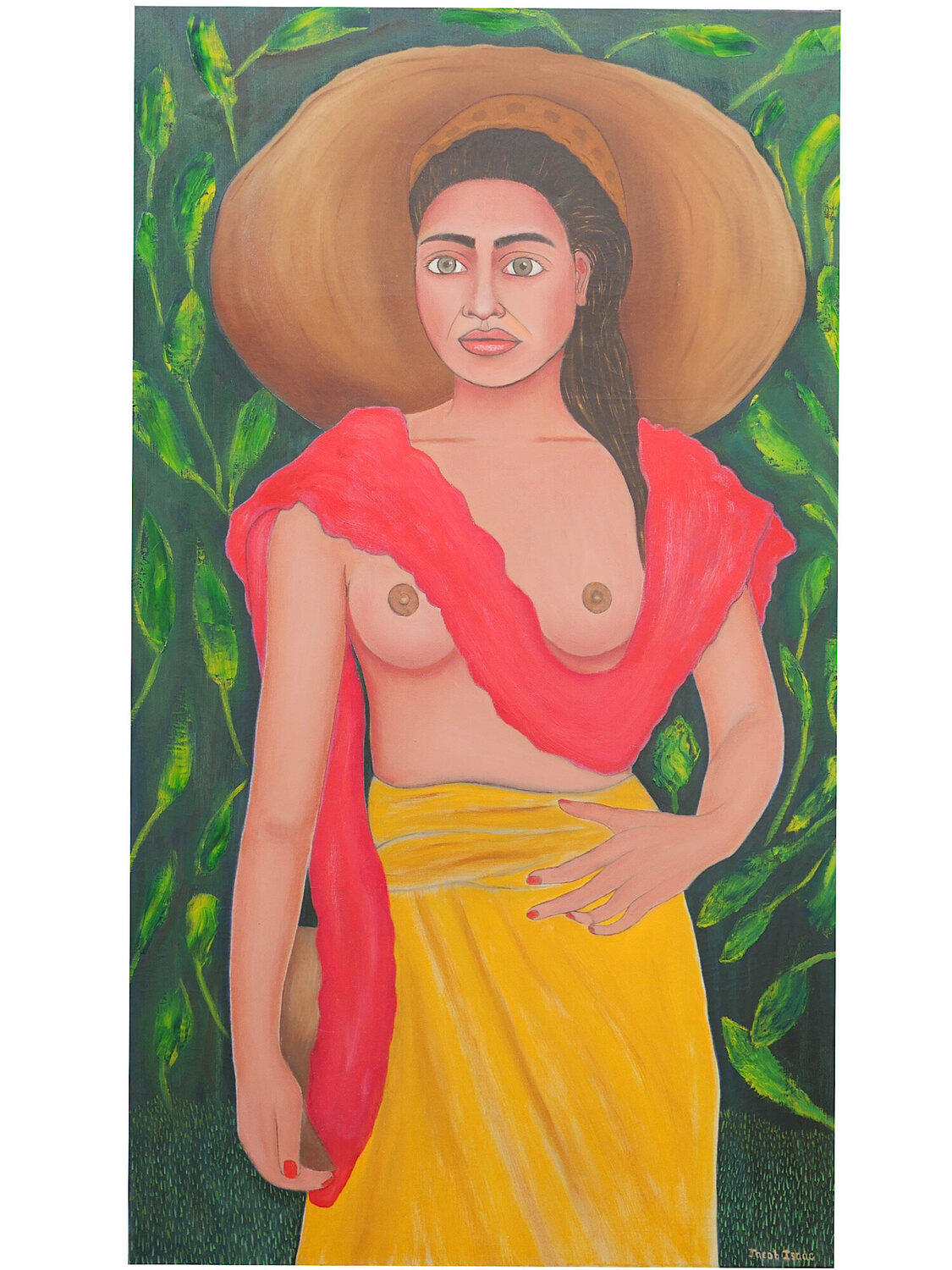 Woman is walking Jacob Isaac Dipinto originale in vendita