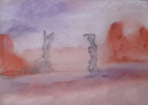 Rhein-Phänomen RP 105 by Laszlo Toth, 紙の作品 for Sale on Singulart