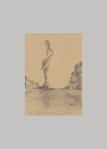 ST 113 - Studie mit Kohle by Laszlo Toth, 紙の作品 for Sale on Singulart