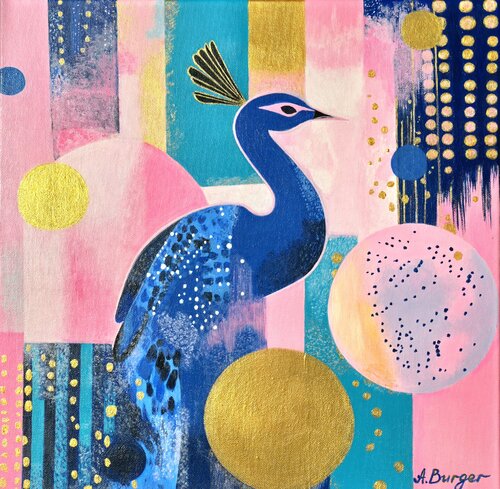 Olympic Peacock by Anna Burger, Painting for Sale on Singulart