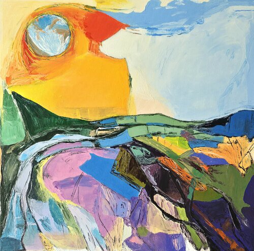 The Awakening of Styrian Mountain Spirit de Anna Burger, Pintura a la venta en Singulart