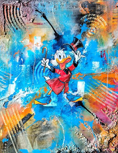 ZIO PAPERONE - Urban Luxury Pop Art Paiting by Luca La Marca by Luca La Marca, 회화 for Sale on Singulart