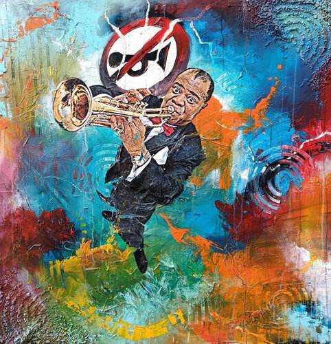 ARMSTRONG - Urban Luxury Pop Art Painting by Luca La Marca by Luca La Marca, 회화 for Sale on Singulart