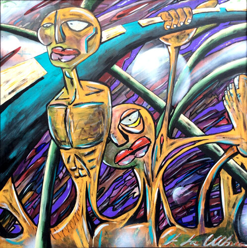 Mai Arrendersi-Street Art By Luca La Marca by Luca La Marca, 회화 for Sale on Singulart