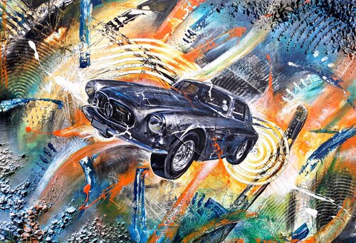MASERATI - Urban Luxury Pop Art Painting by Luca La Marca van Luca La Marca, Schilderij te koop op Singulart