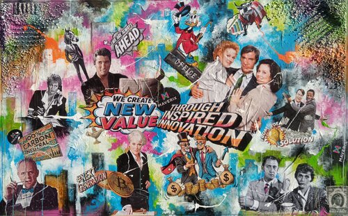 Maverix Zurich van Luca La Marca, Schilderij te koop op Singulart