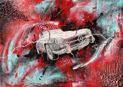 mercedes - Urban Luxury Pop Art Painting by Luca La Marca by Luca La Marca, 회화 for Sale on Singulart