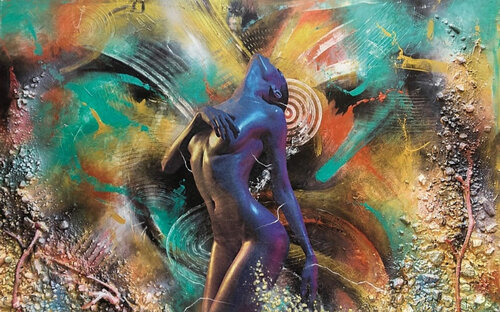 LA RINASCITA etichetta per vino Tamborini - by Luca La Marca, 회화 for Sale on Singulart