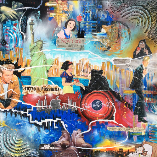BIANCANEVE- Urban Luxury Pop Art Painting by Luca La Marca by Luca La Marca, 회화 for Sale on Singulart