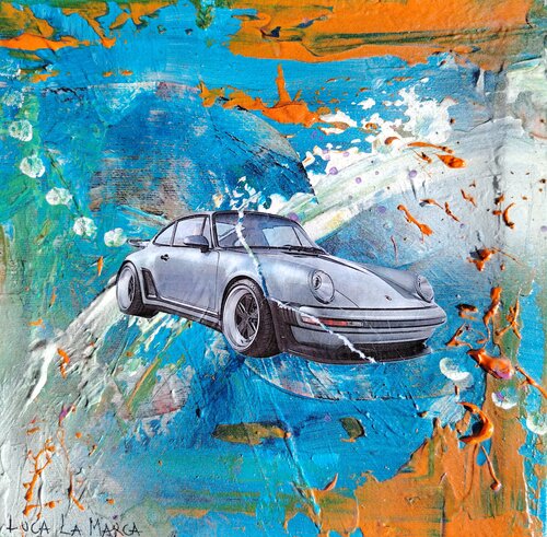 Opera Porsche - Urban Luxury Pop Art Painting by Luca La Marca di Luca La Marca, Pittura in vendita su Singulart