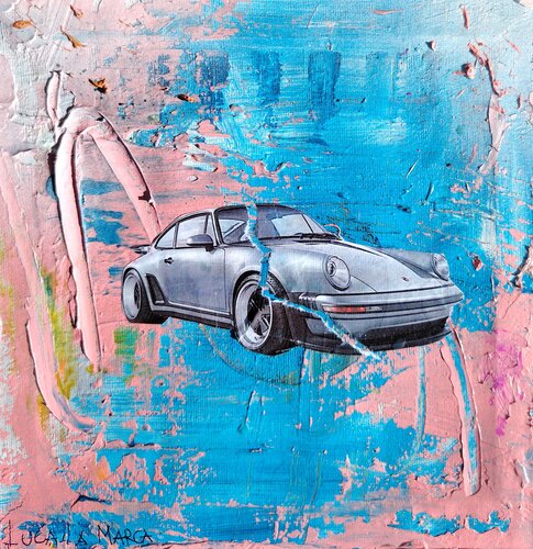 Opera Porsche - Urban Luxury Pop Art Painting by Luca La Marca di Luca La Marca, Pittura in vendita su Singulart