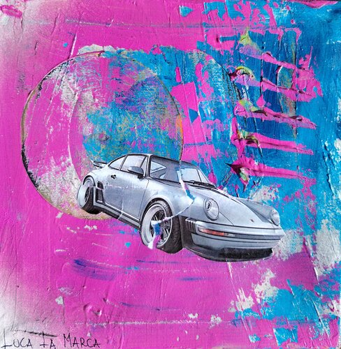 Opera Porsche - Urban Luxury Pop Art Painting by Luca La Marca by Luca La Marca, 회화 for Sale on Singulart