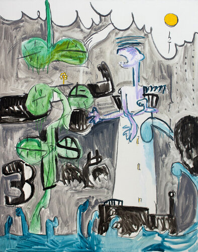 The lighthouse man by Hirofumi Miyauchi (Andecian), Painting for Sale on Singulart