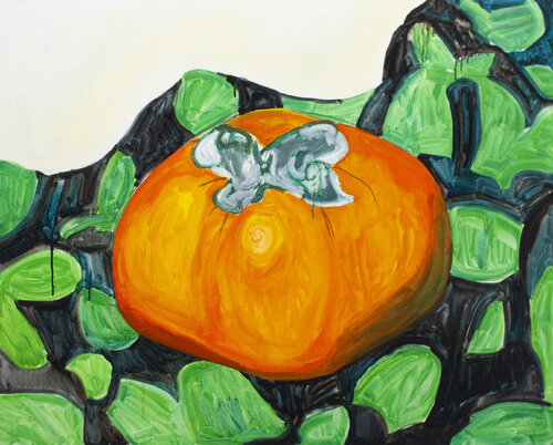 Kaki on blanket by Hirofumi Miyauchi (Andecian), Painting for Sale on Singulart