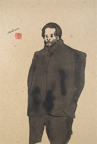 "Self Portrait" from Pablo Picasso (Paper-backed) par Hirofumi Miyauchi (Andecian), Œuvre sur papier en vente sur Singulart