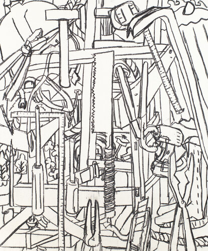 Tools, Remembered by the Hand van Hirofumi Miyauchi (Andecian), Schilderij te koop op Singulart