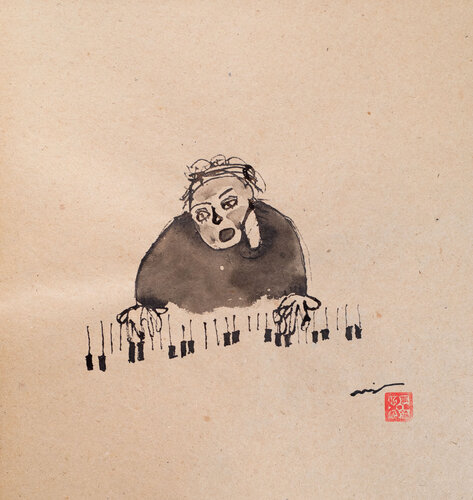 Talented pianist par Hirofumi Miyauchi (Andecian), Œuvre sur papier en vente sur Singulart