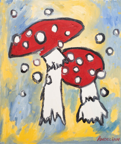 Fly agaric par Hirofumi Miyauchi (Andecian), Peinture en vente sur Singulart
