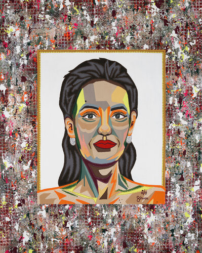 Angelina Jolie von Zaneta Schwan, Malerei kaufen auf Singulart