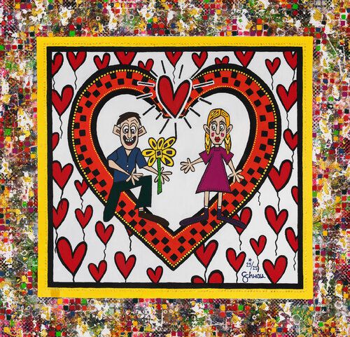 Love you so much von Zaneta Schwan, Malerei kaufen auf Singulart