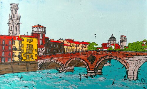 Verona (Italien) par Kiki Bragard, Peinture en vente sur Singulart