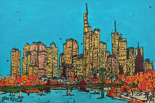 Frankfurt (Deutschland) par Kiki Bragard, Peinture en vente sur Singulart