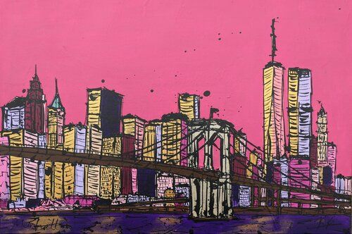 Manhattan (New York, USA) par Kiki Bragard, Peinture en vente sur Singulart