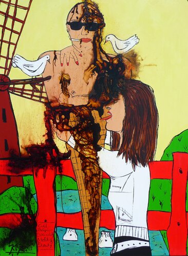 Cold Belgian Speciality Melting Slowly par Kiki Bragard, Peinture en vente sur Singulart