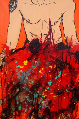 Metropolotov par Kiki Bragard, Peinture en vente sur Singulart